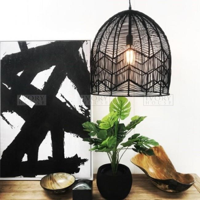 Kudu Pendant Light|Natural & Black - Magnolia Lane