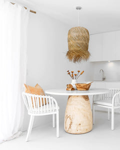Malawi Tub Dining Chair in white by Uniqwa, Magnolia Lane dining room furniture coastal style