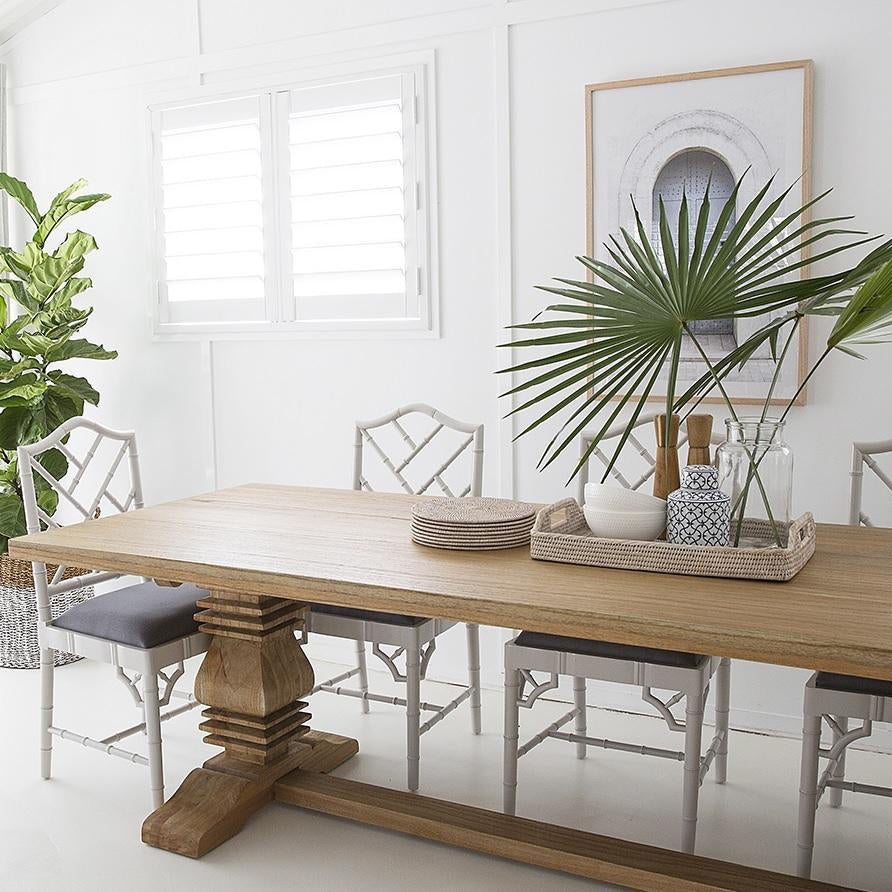 Newport Rectangular Pedestal Table - Magnolia Lane