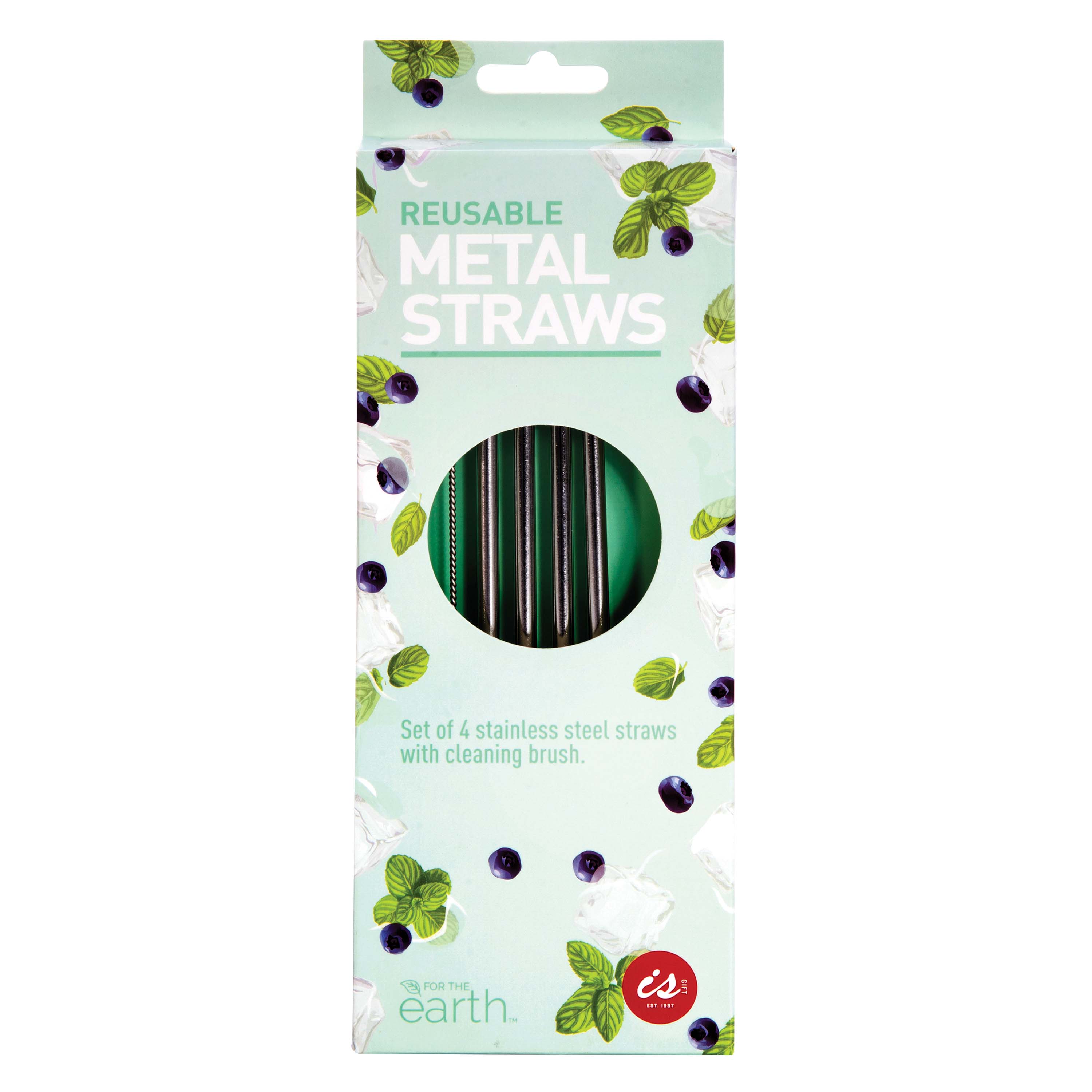 Reusable Metal Straws S4 - Metallic Assort Silver + Gold - Magnolia Lane