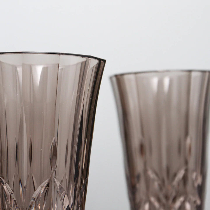 Pavilion Acrylic Champagne Flute S2 | Smoke, Magnolia Lane picnicware 6