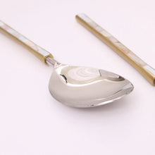 Load image into Gallery viewer, Mother of Pearl Salad Servers | Magnolia Lane artisan tableware and homewares 7