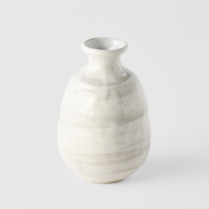 Bud vase in textured white, Magnolia Lane modern home decor