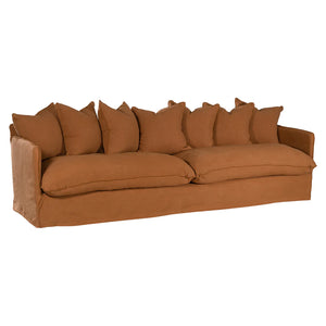 Singita four seater sofa by Uniqwa Collections, Magnolia Lane Coastal Living - clay