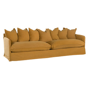 Singita four seater sofa by Uniqwa Collections, Magnolia Lane Coastal Living - ochre