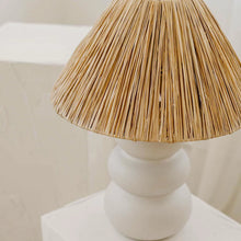 Load image into Gallery viewer, Paola and Joy Sofia raffia table lamp, Magnolia Lane modern designer lighting