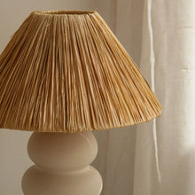 Load image into Gallery viewer, Paola and Joy Sofia raffia table lamp, Magnolia Lane designer lighting Sunshine Coast