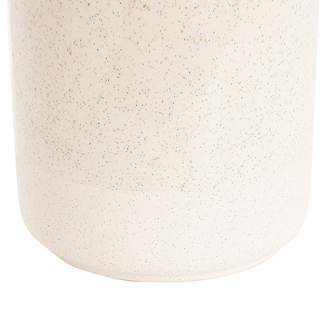 Speckled duo ceramic planter pot, Magnolia Lane neutral homewares