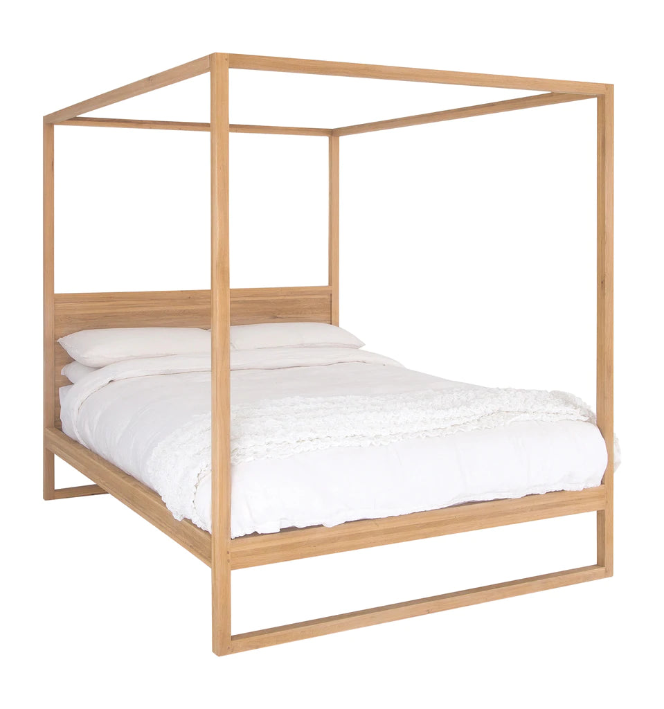 Strand Four Poster Bed in Natural Oak by Uniqwa Furniture, Magnolia Lane 1