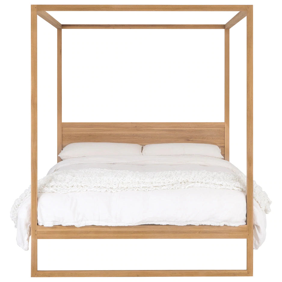 Strand Four Poster Bed in Natural Oak by Uniqwa Furniture, Magnolia Lane