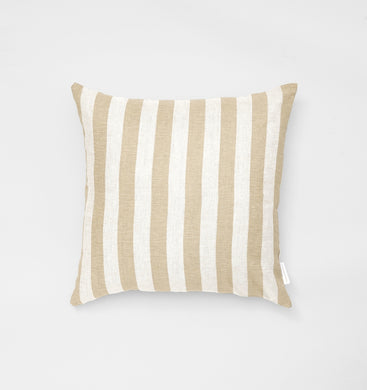 Stripe Fawn Square Cushion by Middle of Nowhere, Magnolia Lane