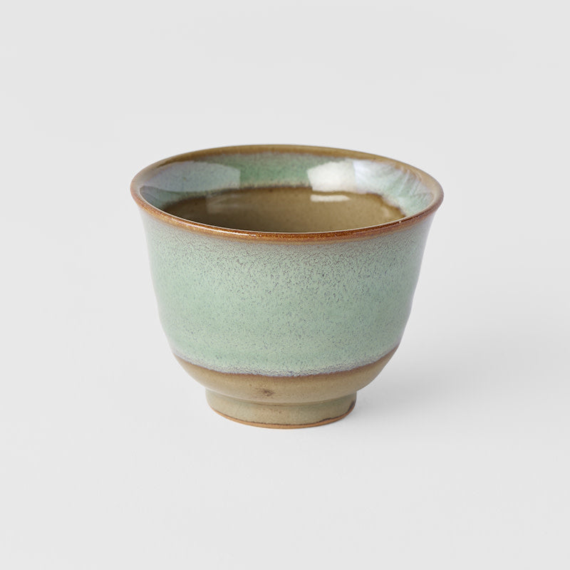 Teacup 8cm in a beautiful celadon green glaze, Magnolia Lane Japanese ceramic tableware