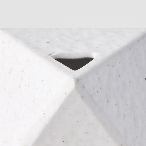 Triangular Small Vasein Matte White, Magnolia Lane home decor Sunshine Coast 1