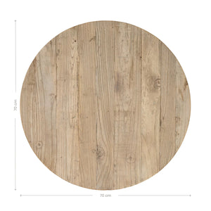 Brunswick Bar Table - Round + Elm Top by Uniqwa Furniture