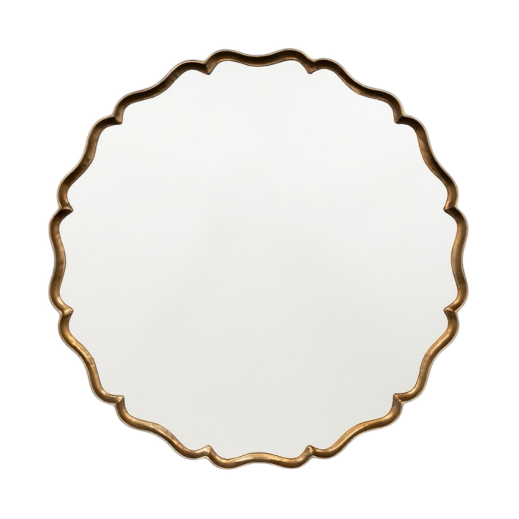 Abella Bronze Mirror – handcrafted wall mirror with sleek metal frame, elegant modern design, and unique artisanal variations for contemporary interiors