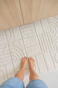 Ultra soft Deco Bath Mat | Natural - Magnolia Lane