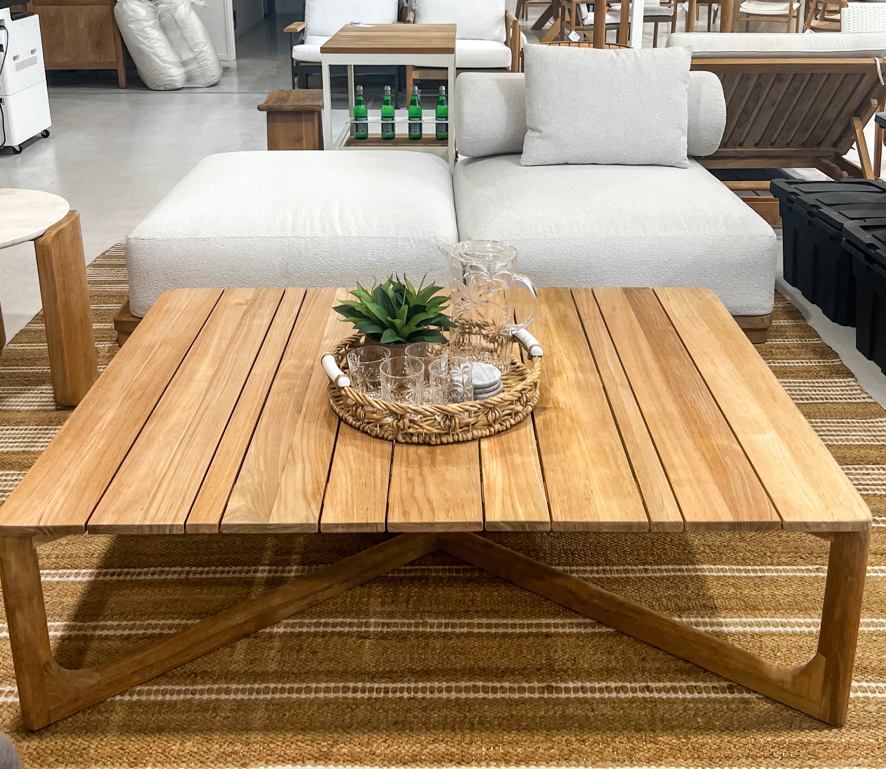 Ibiza full outdoor teak coffee table, Magnolia Lane resort style living 2