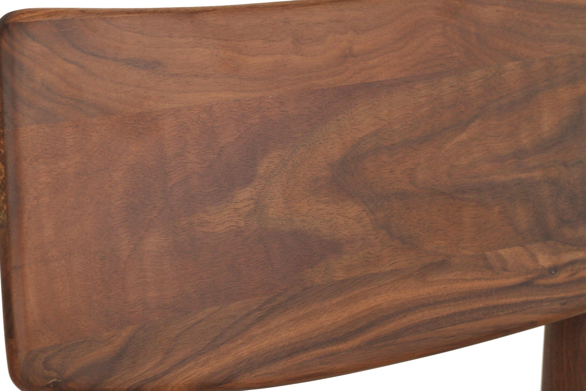 Beautifully crafted dining chair in a solid black American Walnut Frame with comfortable linen coloured seat cushion.  Magnolia Lane modern dining furniture 8