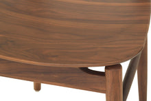 Load image into Gallery viewer, Beautifully crafted dining chair in a solid black American Walnut Frame.  Magnolia Lane modern dining furniture 8