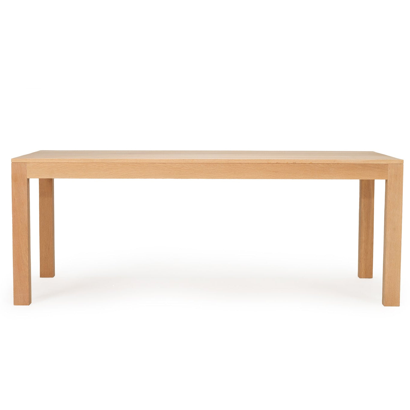 Austin oak dining table 3.0m in solid American oak front view