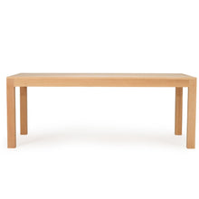 Load image into Gallery viewer, Austin Dining Table crafted from solid American Oak with a finely sanded surface and natural raw finish, built for durability and timeless style.