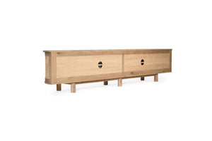 Beach Six Door Entertainment Unit | Curved Edges