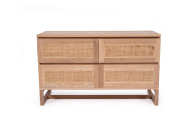 Beach House 4 Drawer Chest of Drawers in Amercian Oak, Magnolia Lane