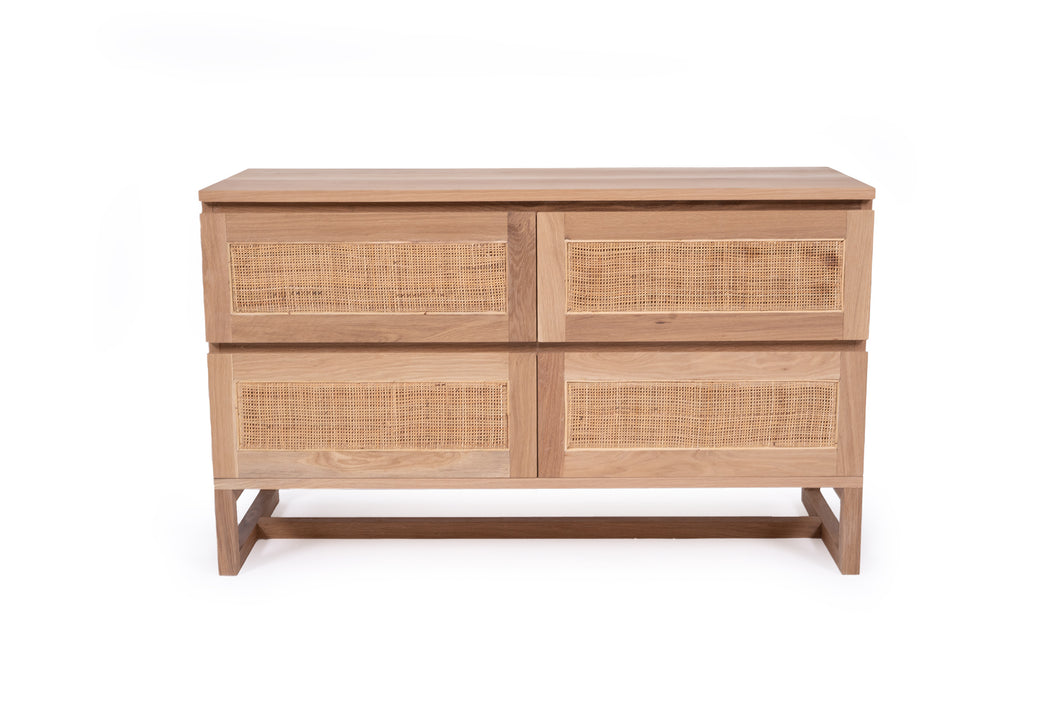 Beach House 4 Drawer Chest of Drawers in Amercian Oak, Magnolia Lane