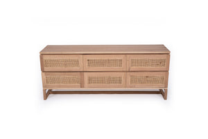 Beach House 6 Drawer Chest of Drawers in Amercian Oak, Magnolia Lane 1