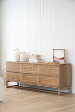 Load image into Gallery viewer, Beach House 6 Drawer Chest of Drawers in Amercian Oak, Magnolia Lane modern coastal bedroom