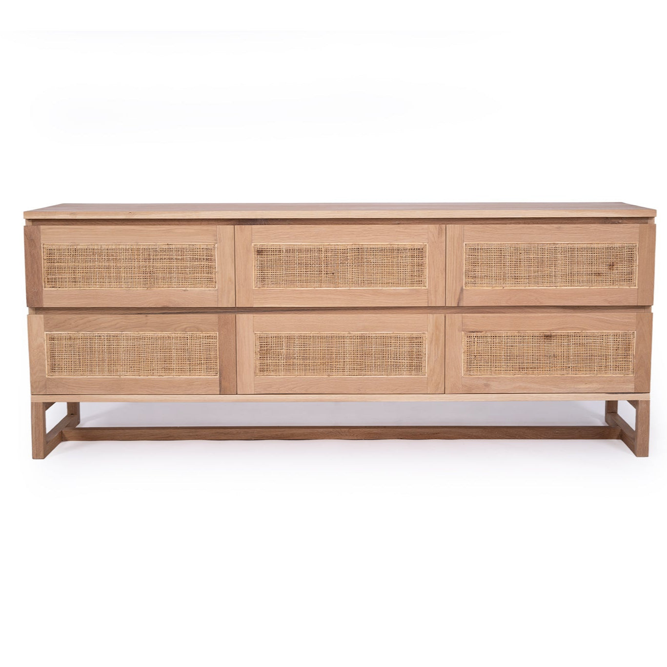 Beach House 6 Drawer Chest of Drawers in Amercian Oak, Magnolia Lane