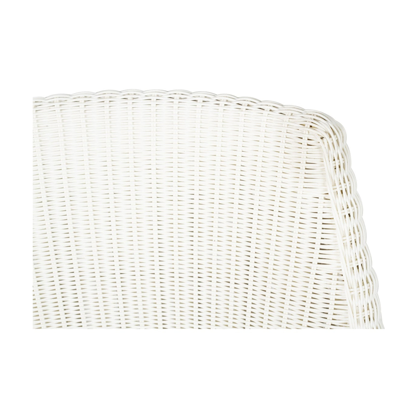 White Viro synthetic cord detail on Beach House Outdoor Dining Chair - backrest