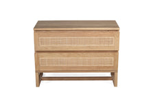 Load image into Gallery viewer, Beach House wide bedside table in Amercian Oak, Magnolia Lane 2