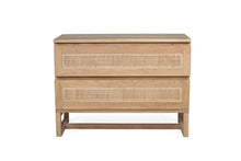 Load image into Gallery viewer, Beach House wide bedside table in Amercian Oak, Magnolia Lane