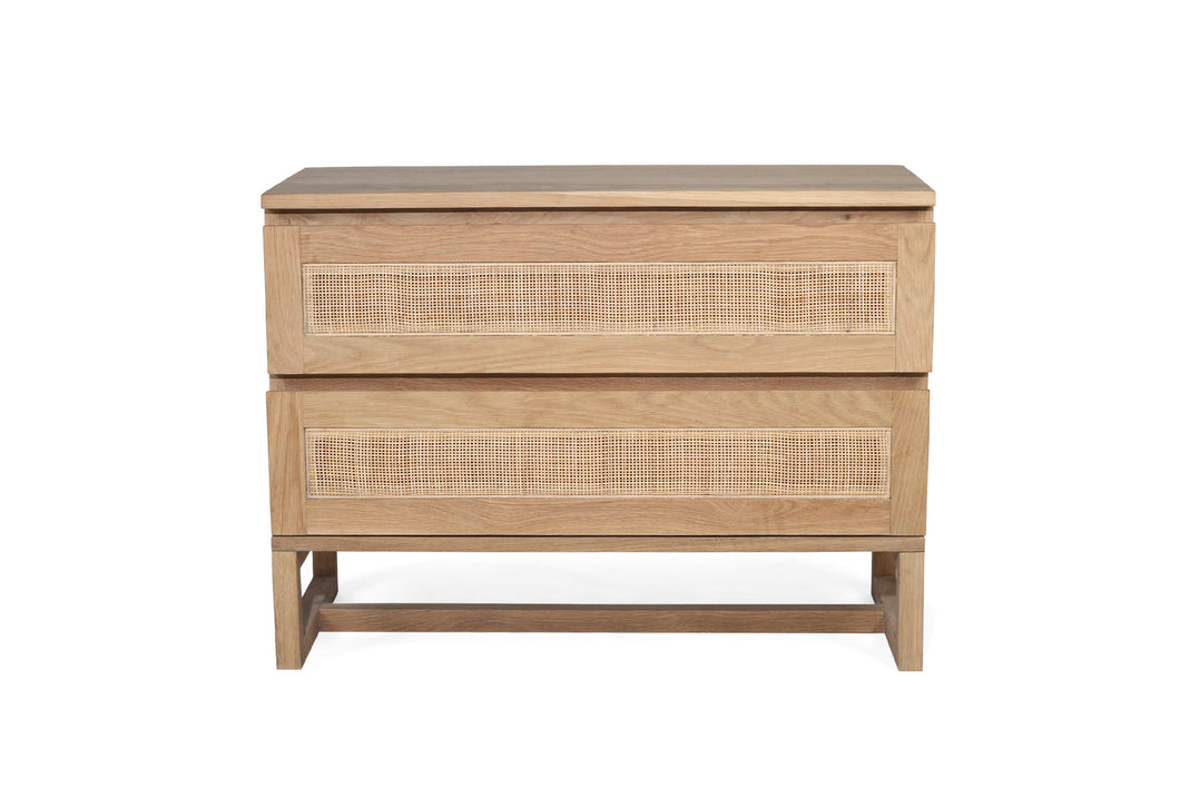 Beach House wide bedside table in Amercian Oak, Magnolia Lane