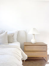 Load image into Gallery viewer, Beach House wide bedside table in Amercian Oak, Magnolia Lane 1