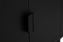 Load image into Gallery viewer, Sleek black Benji four door teak console, Mangolia Lane 7