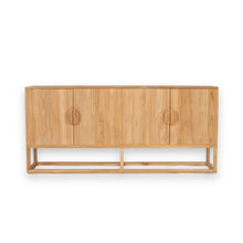 Load image into Gallery viewer, Benji four door teak sideboard, modern coastal style, Magnolia Lane