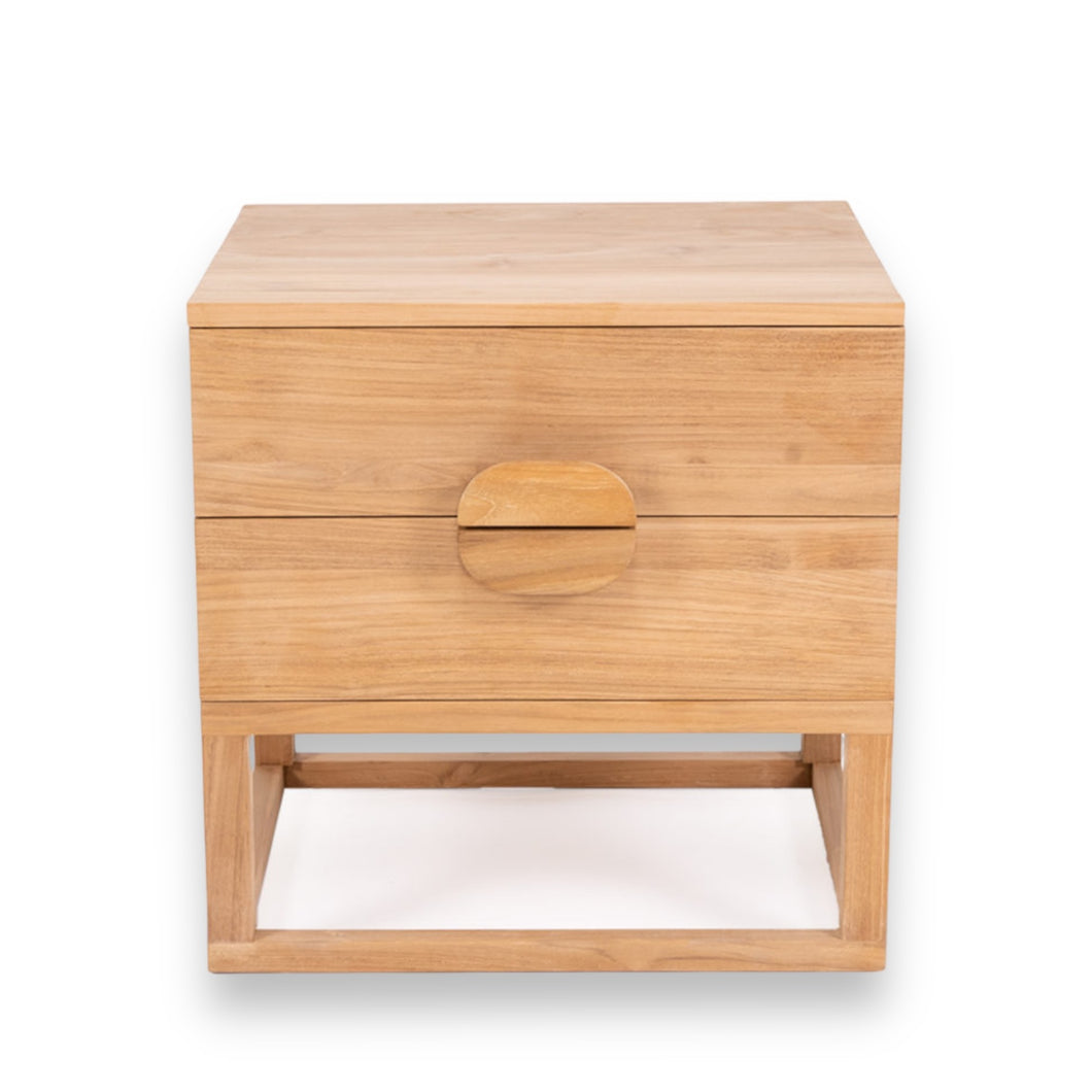 Benji Teak Bedside Table for the modern bedroom through Magnolia Lane