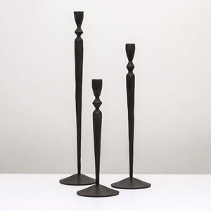Black candle holders, Magnolia Lane modern decor