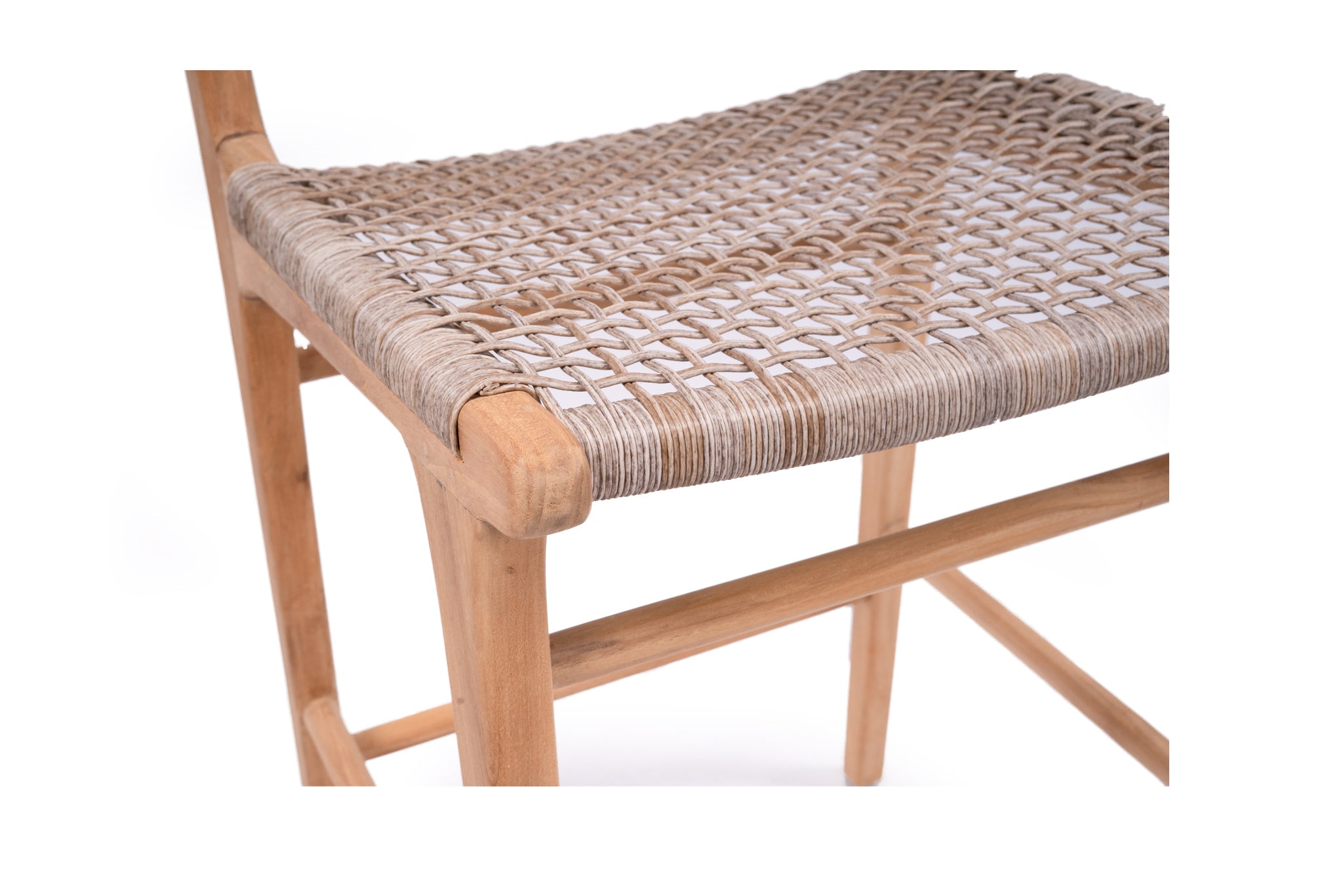 Bondi counter stool with washed grey synthetic cord, Magnolia Lane