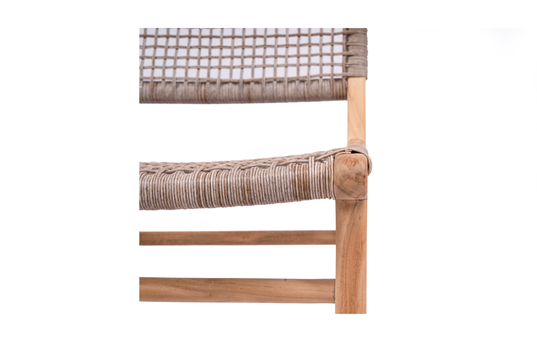 Bondi counter stool with washed grey synthetic cord, Magnolia Lane