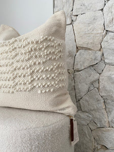 Beautiful Bubble Cushion, heavy weave indoor cushion, Magnolia Lane designer cushions Australia wide delivery