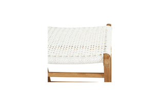 Cable Beach backless close weave conter stools in white for full outdoor entertainng, Magnolia Lane 5