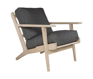 Camps Bay Armchair in Charcoal by Uniqwa for under cover outdoor or indoor, sold through Magnolia Lane
