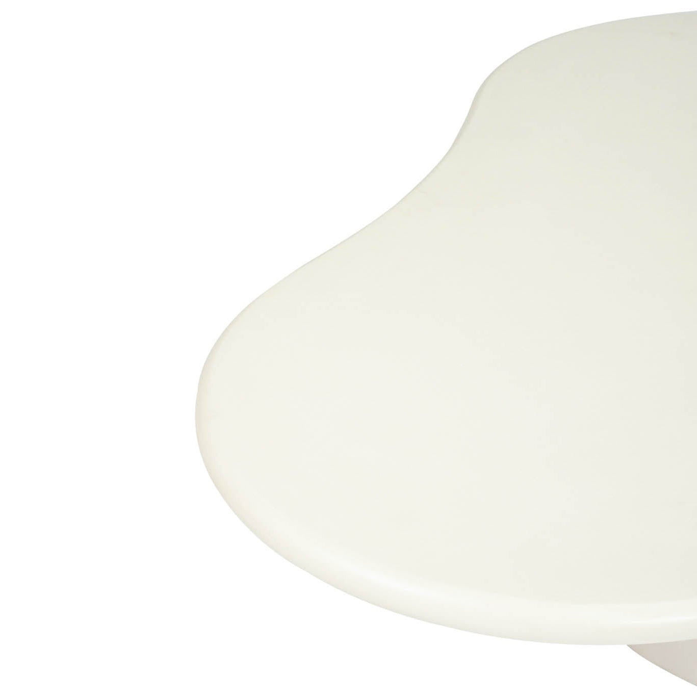 Costa Organic Coffee Tables nested together in 100cm and 120cm sizes with ivory microcement finish - corner view.
