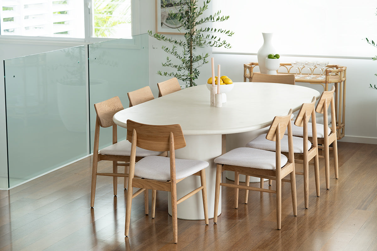 Costa Oval Dining Table in 2.4m, Magnolia Lane modern dining furniture 10