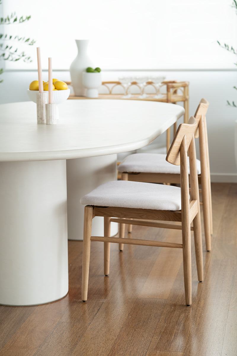 Costa Oval Dining Table in 2.4m, Magnolia Lane modern dining furniture 11