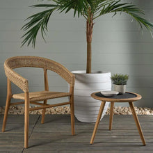 Load image into Gallery viewer, Teak and synthetic weave stylish outdoor dining chair to create an elevated outdoor living space | Magnolia Lane 1