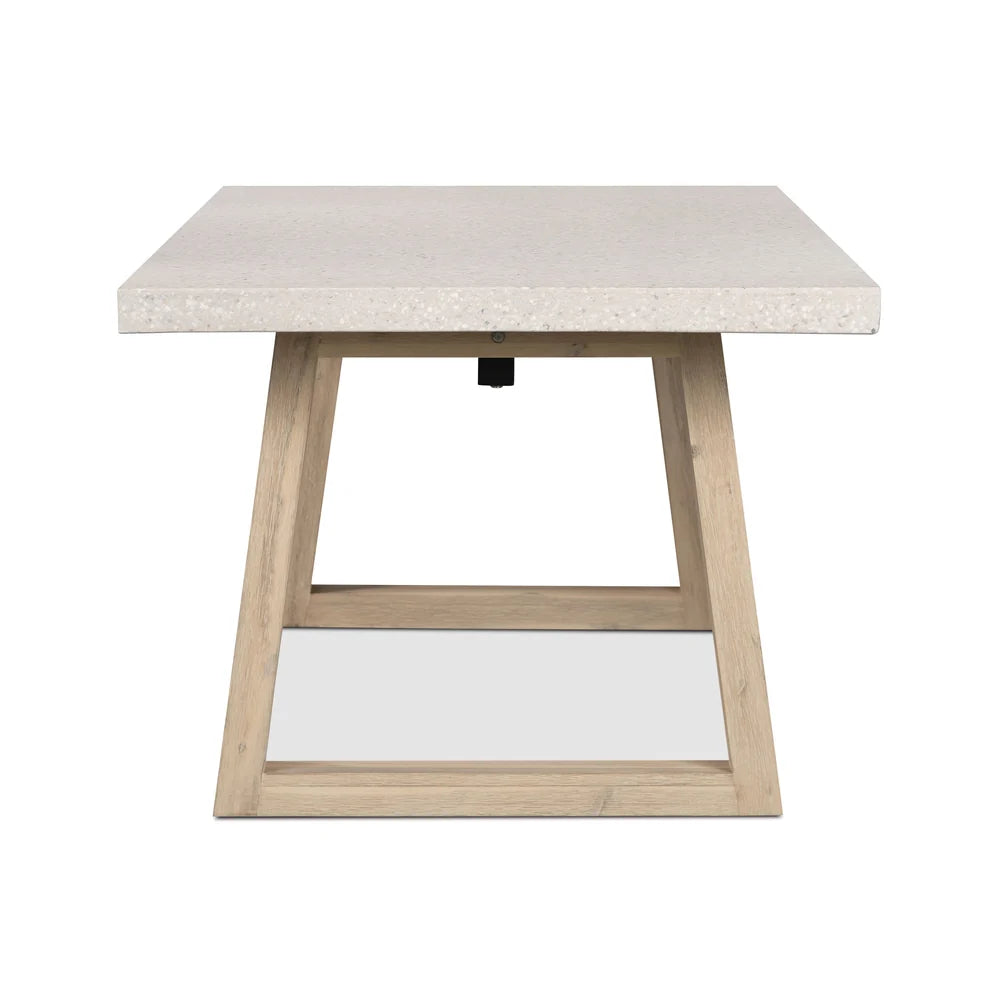 Side view of eTerrazzo Rectangle Dining Table in Ivory Coast - 1